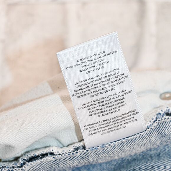 RE/DONE Women's 90s High Rise Ankle Crop Denim Jeans Distressed size 31 - Picture 13 of 13